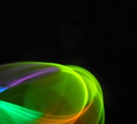 Abstract image of breast and lightwand