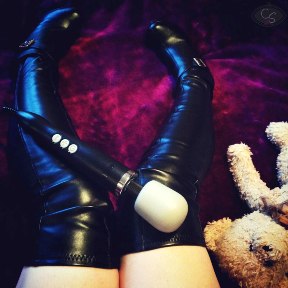 Woman with thigh high boots and teddy