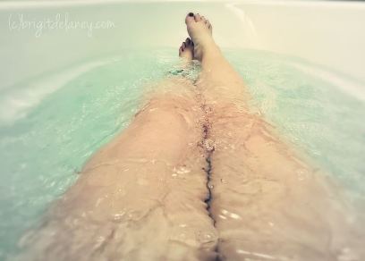 Brigit's legs in bath 