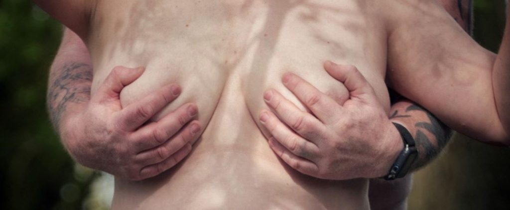 Male hands cupping Missys bare breasts. Weekly round-up 649 header